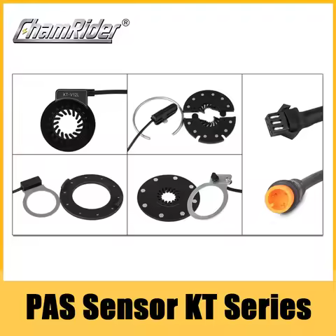 ChamRider KT PAS Pedal Assist Sensor V12L D12L BZ-4(8) BZ-10C Julet Waterproof Connector 6 Magnets D