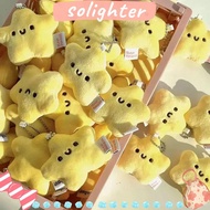 SOLIGHTER Star Playing Toys, Little Star yellow Plush Keyrings, Fashion Plush Key Chain bag