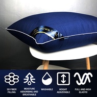 5 Star Hotel 3D Sleeping Pillow Ergonomic Anti Bacterial Cotton 1Kg Washable Resort Bantal Tidur Hil