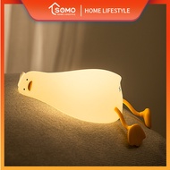 Somo Christmas gift Duck Lamp Lying Flat Duck Rolling Duck Silicone Night Lamp Children's Gift Decom
