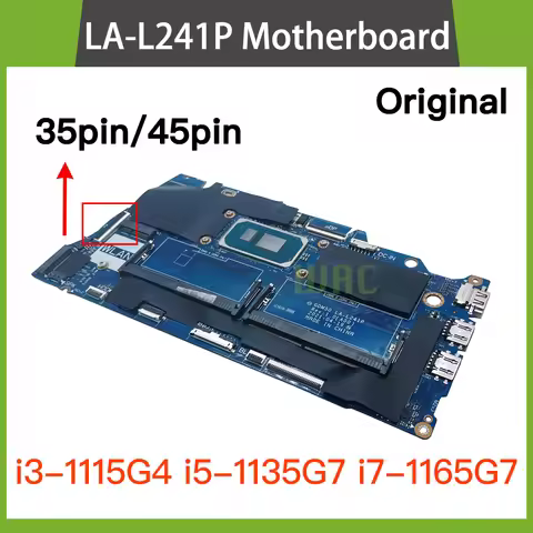 LA-L241P For Dell Inspiron 15 3511 Vostro 15 3510 Laptop Motherboard With i3/i5/i7-11th Gen CPU Note