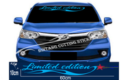 stiker tulisan limited edition variasi kaca depan stiker Mobil Terlaris