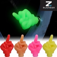 ZS 1/4Pcs Pack Universal Self-Luminous Auto Valve Dustproof Cover / Motorcycle Bicycles Tire Nozzle 
