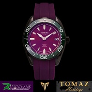 TOMAZ Watch TRIDENT GR03A-D12 [Purple/Silver/Green] Purple Silicone Strap - Joker / New / Authentic 