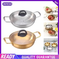 [Iniyexa] Kimchi Soup Pot Korean Ramen Noodle Pot Multipurpose Round Cookware Double Ear Ramen Pot Korean Ramen Pot for Curry Pasta