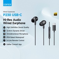 Edifier P230 USB-C/ P180 USB-C Hi-Res Audio Wired In-Ear Earphones with Omnidirectional Microphone