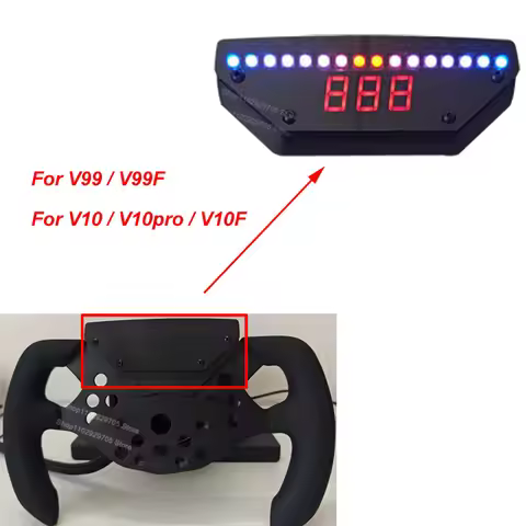 PC USB Sim Racing Game Steering Wheel Speed Light Digital Display Module Instrument LED Light For V1
