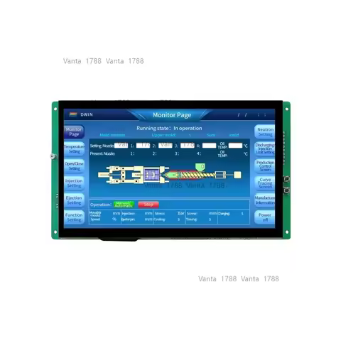 DWIN 10.1 Inch 1024*600 Pixels Capacitive Touch Display Linux4.19 OS RK3566 CPU Multi-Language Embed