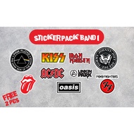 STICKER PACK BAND 1 | AESTHETIC BAND STICKERS MOTORCYCLE HELMET STICKERS | BAND LOGO STICKER