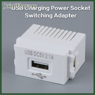 JointFlowers USB Power Module 220V 5V Transformer 2.1A USB Charging Socket Switching Adapter