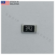 10PCS Taiwan-Grade 3.9k ±5%, 1206 SMD Resistor (392)