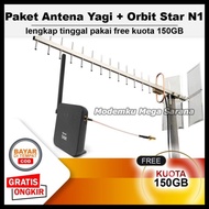 Paket Antena Yagi Extreme 3 + Home Router Telkomsel Orbit Star N1