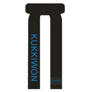 Taekwondo Belt Black Custom Embroidery Name Gold Letters Red Words White Words Blue Words Green Word