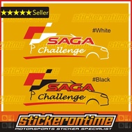 Car Sticker Proton Saga Challenge R3 MME Race Rally Research Turbo Racing Sport