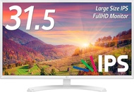LG 32 inch IPS LED FHD Widescreen Monitor - 5ms 60Hz 1920 x 1080 White with HDMI 3 MW