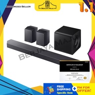 Samsung 9.1.4ch Dolby Atmos Sound Bar Home Theater With Wireless Subwoofer & Wireless Rear Speaker H