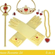 Princess Accessories 6IN1 Kids Accessories PRINCESS Toys Kids Crown Stick FROZEN ELSA