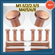 Copper countersunk head rivets GB869 percussion type flat head flat cone head solid rivets Copper d 