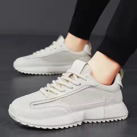Black Men's Shoes Niche Black Warrior Dad Shoes Men's Breathable Versatile Sports Casual Thick Soled