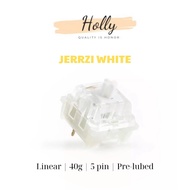 Jerrzi White mechanical keyboard switch Combo, 5 pin keyboard switch, linear, supports led version, 