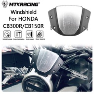 Windshield For HONDA CB300R CB150R 2019-2024 cb300r Motorcycle Windscreen Deflector Extention Kit Wi