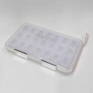 Portable 7-Day Multi-grid Medicine Storage Box | 1 Week Daily Pill Box Kotak Penyimpanan Ubat 多格药品收纳