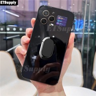 Phone case Blackview BL8000 Soft Silicone Matte Full Protector Shockproof Car Adsorb Holder Ring Bac