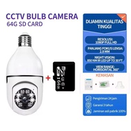 CCTV Lampu V380 Pro 8 MP Kamera HD CCTV Wifi Lampu CCTV Waterproof Kamera 360 PTZ Infrared & Memory