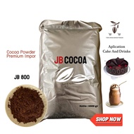 Cokelat Bubuk JB COCOA POWDER 1000/500 gr JB 800 Kemasan Alu Pure 100% Cokelat Bubuk Asli