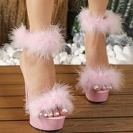 รองเท้าแตะส้นสูงเซ็กซี่, รุ่น Sexy Nightclub Platform, T-Stage Model Runway Formal Dress Wedding Par