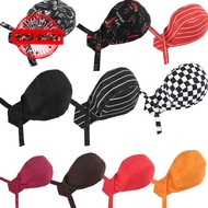 Chef Hat Restaurant Cuisine Bandana Waiter Universal Work Head Kitchen Shop Sushi Hat Wrap P9t5