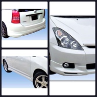 1st Generation Toyota Wish 2004 OEM Skirting Body Kit Fiber Ready Stock