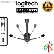 ❡Logitech H110 / H111 Stereo Headset with Mic