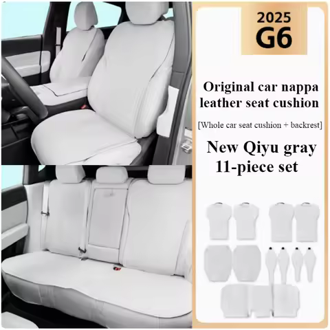 2025 For Xpeng G6 Car Seat Covers Full Set Premium Nappa Leather Auto Accessories Universal Fit Brea