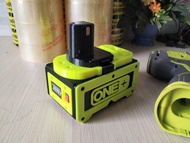 Pin Ryobi 8Ah mạch vàng 90A đóng 10 cell 21700 4Ah