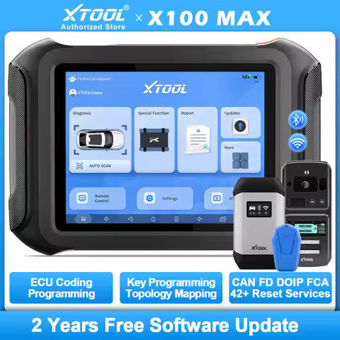 XTOOL X100 MAX Auto Key Programmer IMMO&Key Fob Key Programming Tool XTOOL KC501 All Key Lost Topolo
