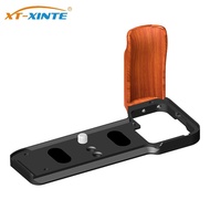 XT-XINTE A7C2 A7CII A7CR Quick Release L Plate Bracket Camera Wooden Handle Compatible for Sony A7C 