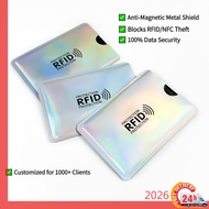 RFID Card Sleeve Passport Protector Aluminum Foil Anti Skimming Block NFC Waterproof EZ Link Credit 