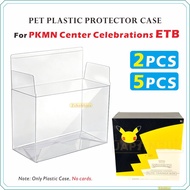 2PCS / 5PCS PET Plastic Protector Case For PKMN Center Celebrations ETB【0.5mm Thick】