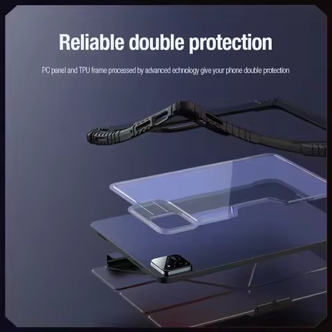 Nillkin For Xiaomi Pad 7 Pro Case Bumper Flip Leather Pro Camera Slide Multi-angle Folding Protect C
