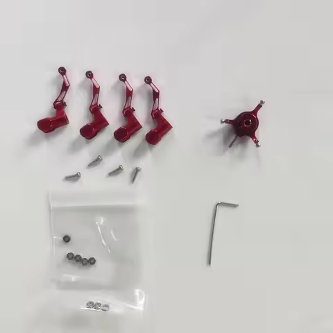 WLtoys XK K170 / K124 RC Helicopter Upgraded Spare Parts Metal Rotor Clip / Rotor Head / Swashplate