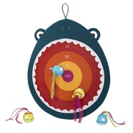 B. toys- Hungry Toss Shark Toys- Sports & Outdoor/Indoor Kids Dart Board – 1 Fabric Board & 4 Soft D