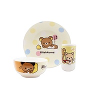 Rilakkuma Limited Edition Plate Set 1 Plate 1 Bowl 1 Cup