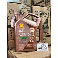 Shell Helix Extend 0W-40 4L | Bare Hijau Original | Oli Shell | Oli