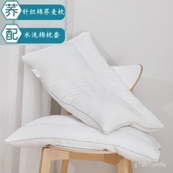ST/🎫Wang Xiaojiaying Knitted Cotton Buckwheat Pillow Sleep Ventilation Buckwheat Husk Pillow Core Health Buckwheat Hull