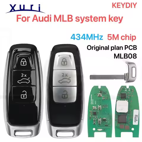 Xuri For Audi MLB A6 A7 A8 S RS(2018-2024) keyless go smart key 4N0959754EG/CL/EN/DP/CH/CQ/DR/BC 434