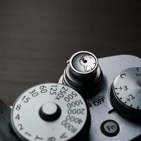 Sony A6300/6400 A7M4 Canon R6 Fujifilm X100V Leica Metal Camera Shutter Decoration Shutter Cover For