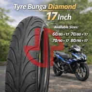 TAYAR BUNGA MAXXIS DIAMOND TYRE TAHUN BARU 60/80x17 70/80x17 70/90X17 80/90X17 TAYAR DEPAN/BELAKANG/