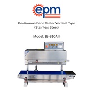 BS-810AII Continuous Band Sealer Vertical Type (Stainless Steel)