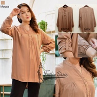 KATUN Plain Rayon Blouse - Mocca - Rayon Cotton Blouse - Fathin Basic - Tanahabang Collection